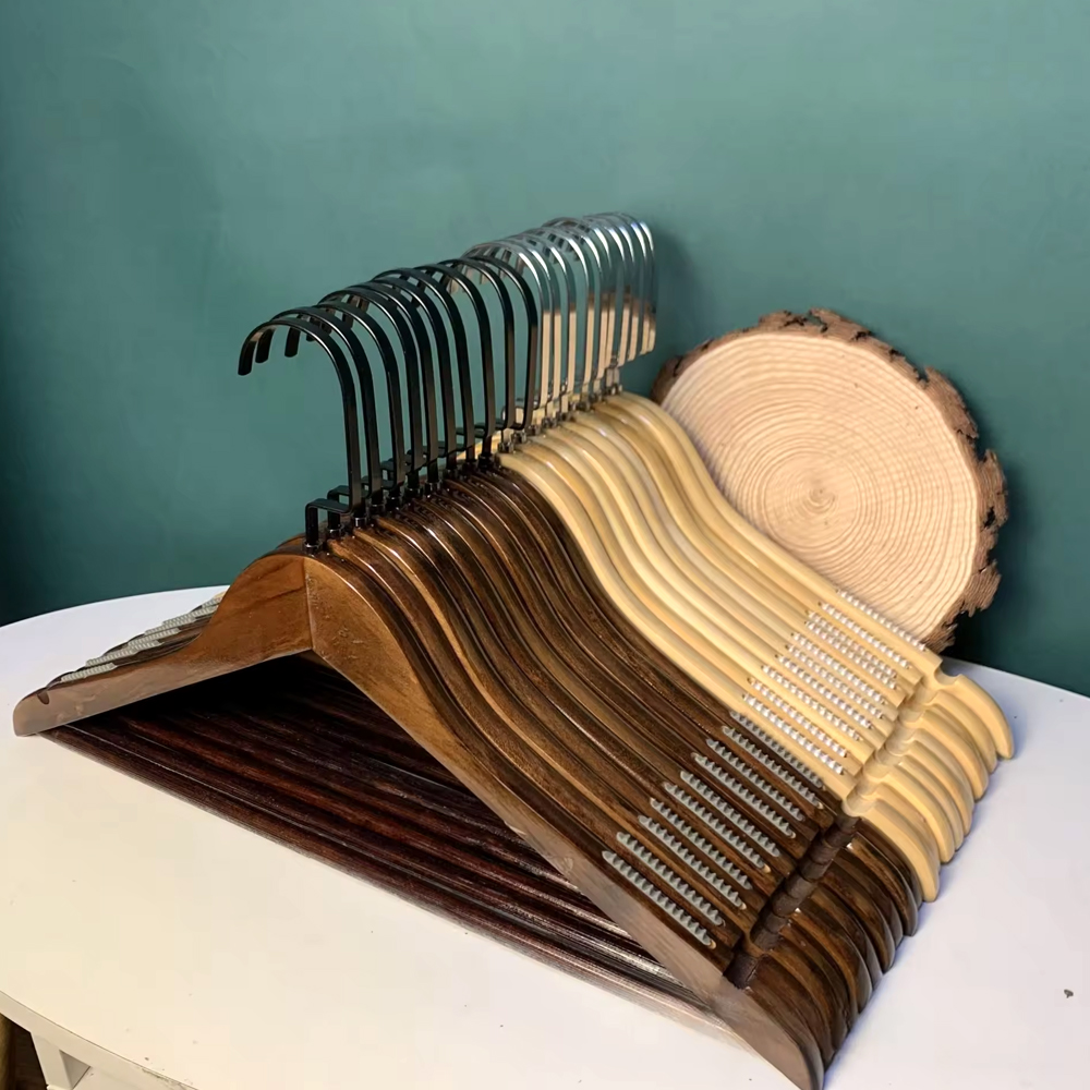 Engraved Wooden Clothes Hanger 2