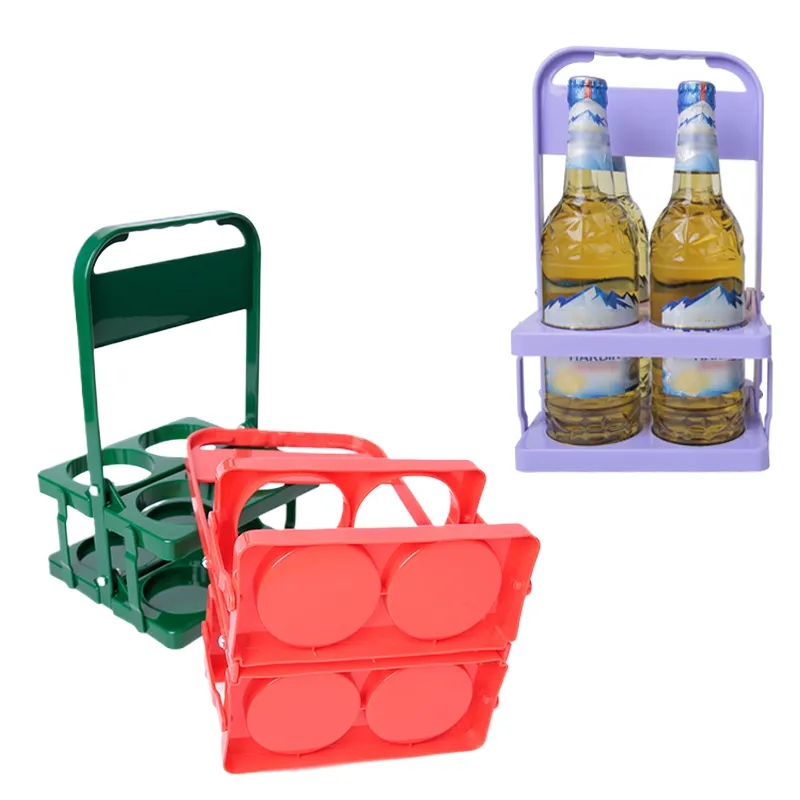 Plastic 4-Bottle Folding Wine Rack 3