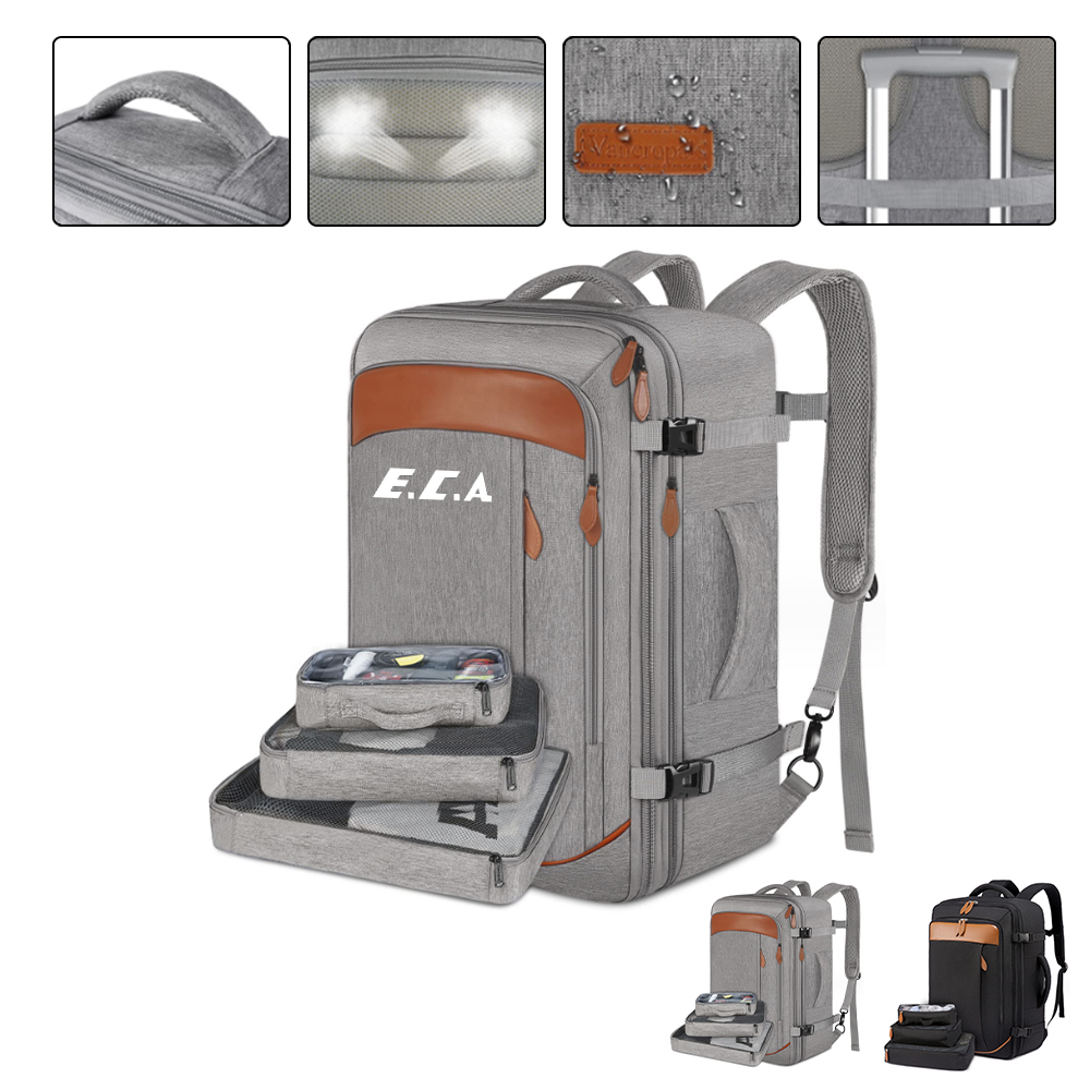 Griffin Leather-Trimmed Multi-Pocket Backpack 2