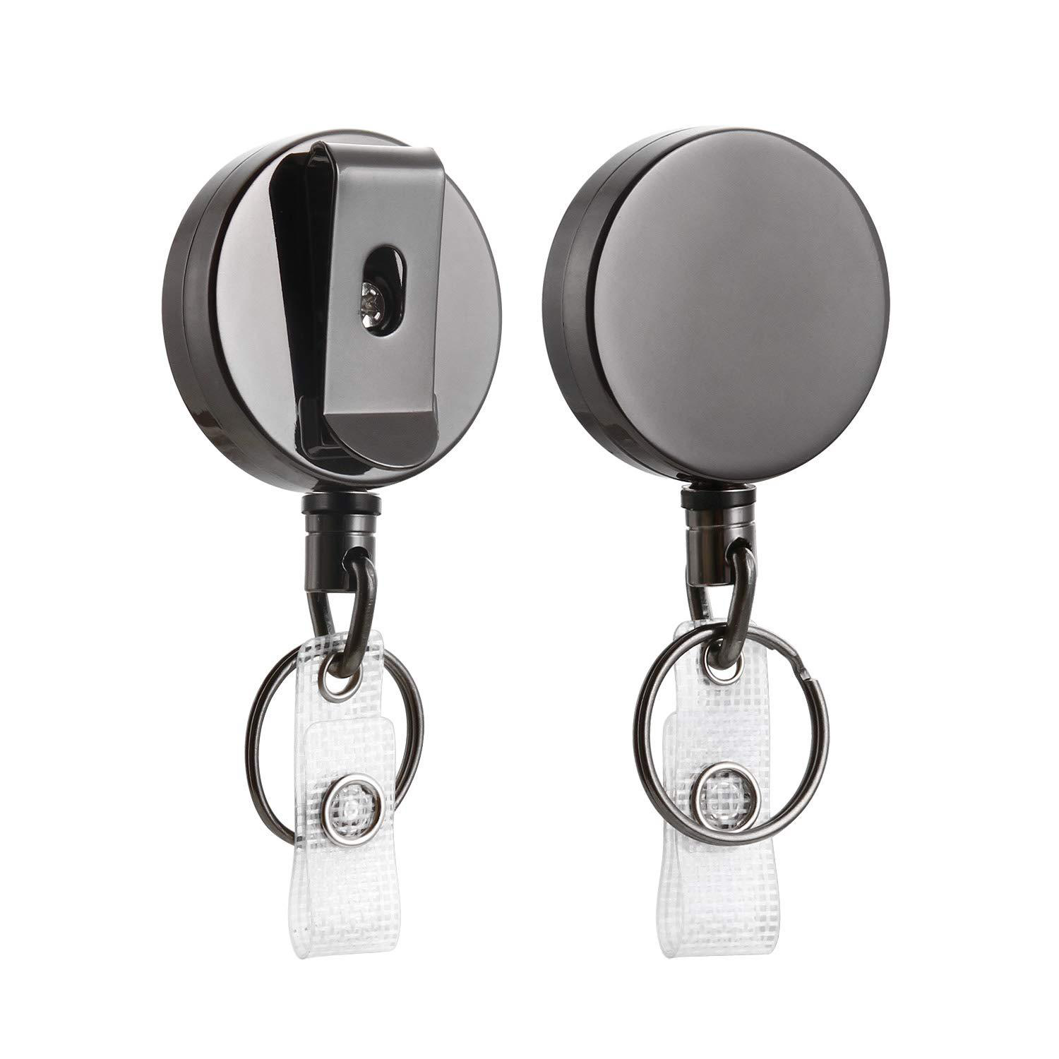 Retractable Badge Holder with Clip 3