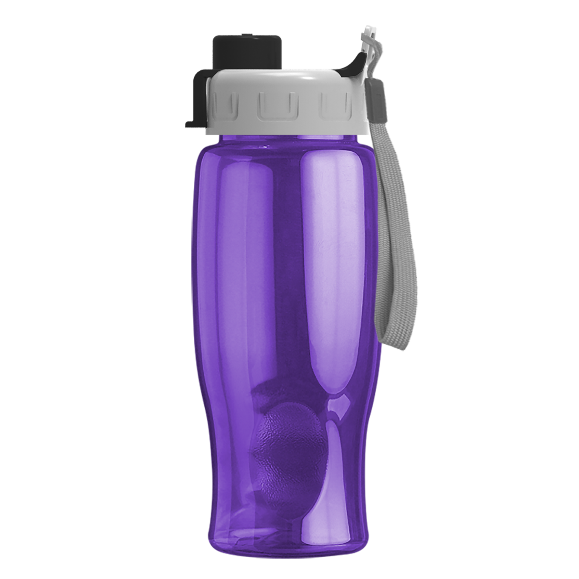 Poly-pure - 27 oz. Transparent Bottle with Quick Snap 8