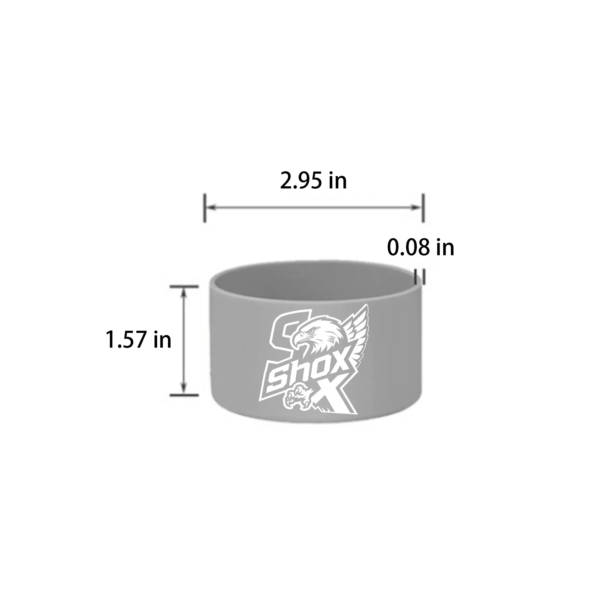 MOQ 20 36-40oz Silicone Non-Slip Heat-Proof Cup Sleeve 3