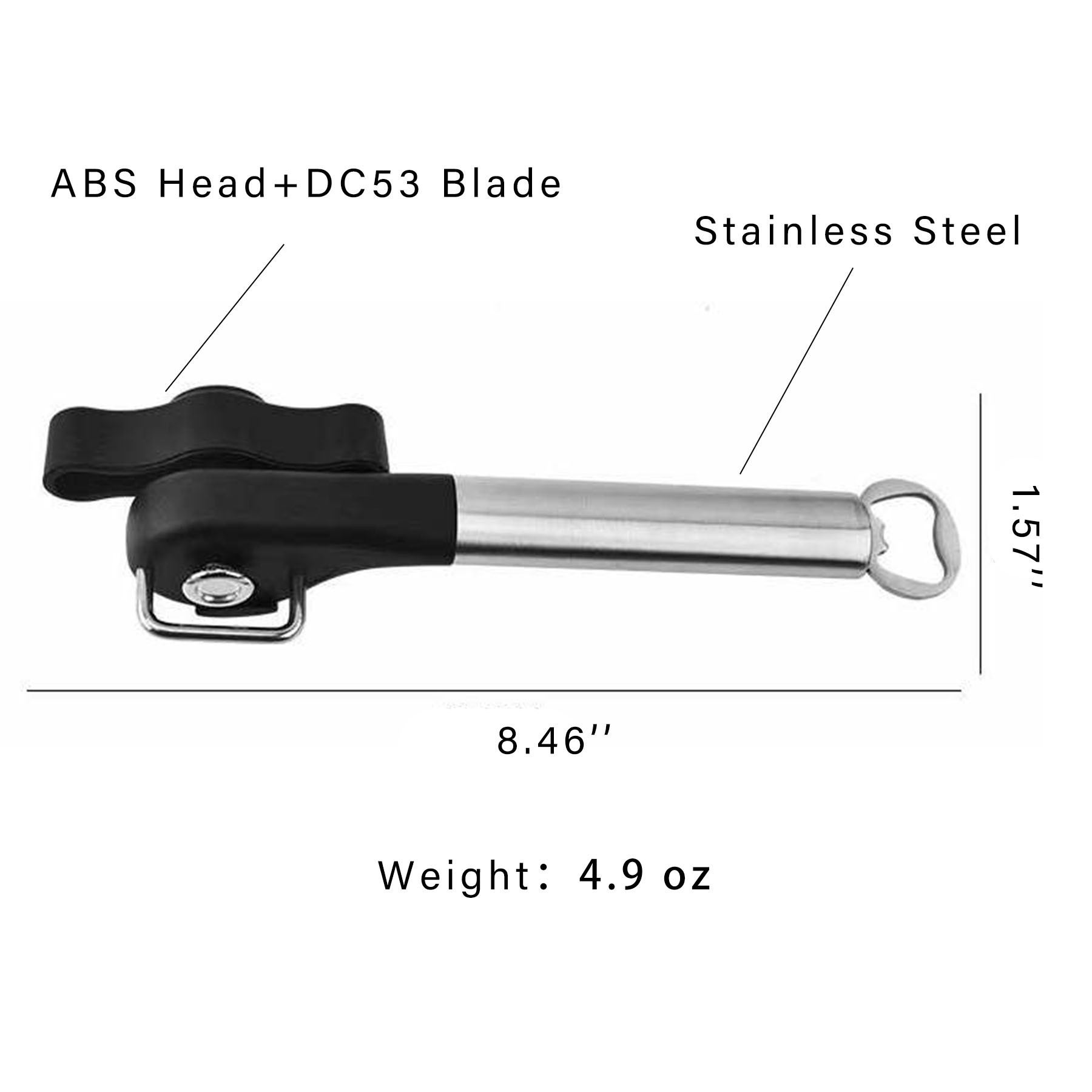 Versatile Kitchen Tool With Can Opener And Bottle Opener 2