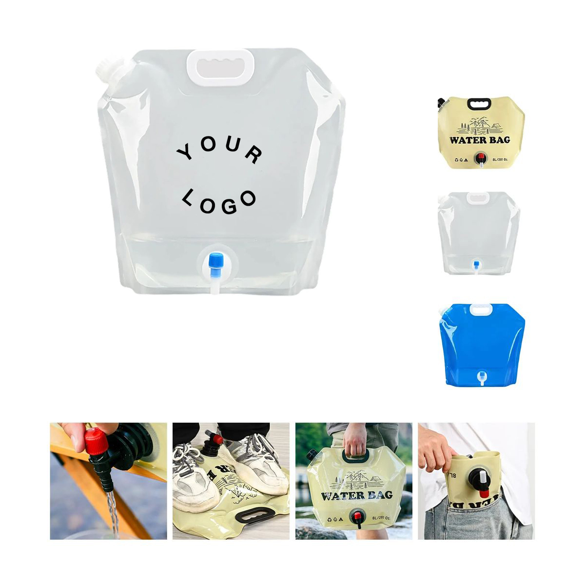 Collapsible Plastic Water Bag 10 Liter 10