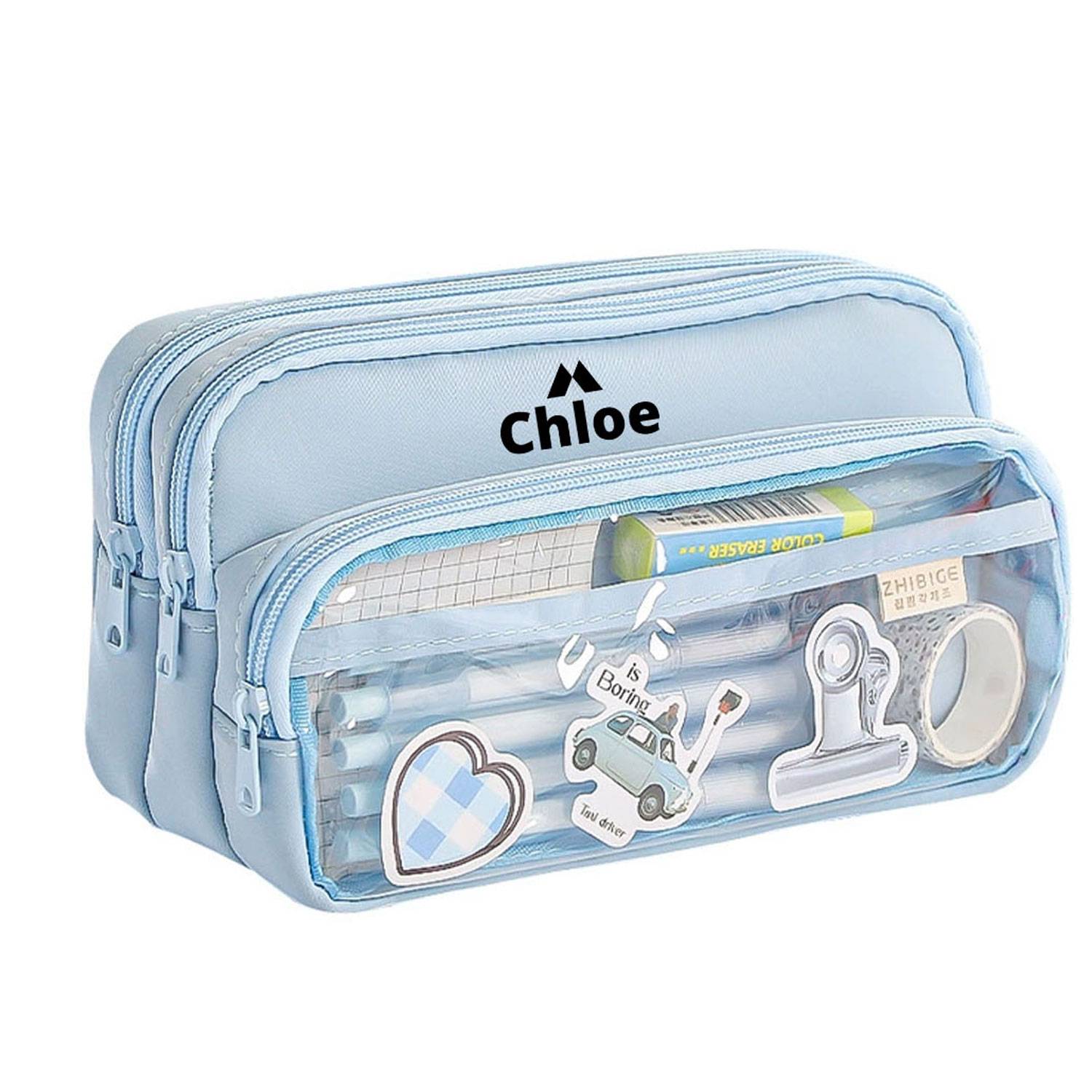 Transparent Simple Large Capacity Pencil Case 2