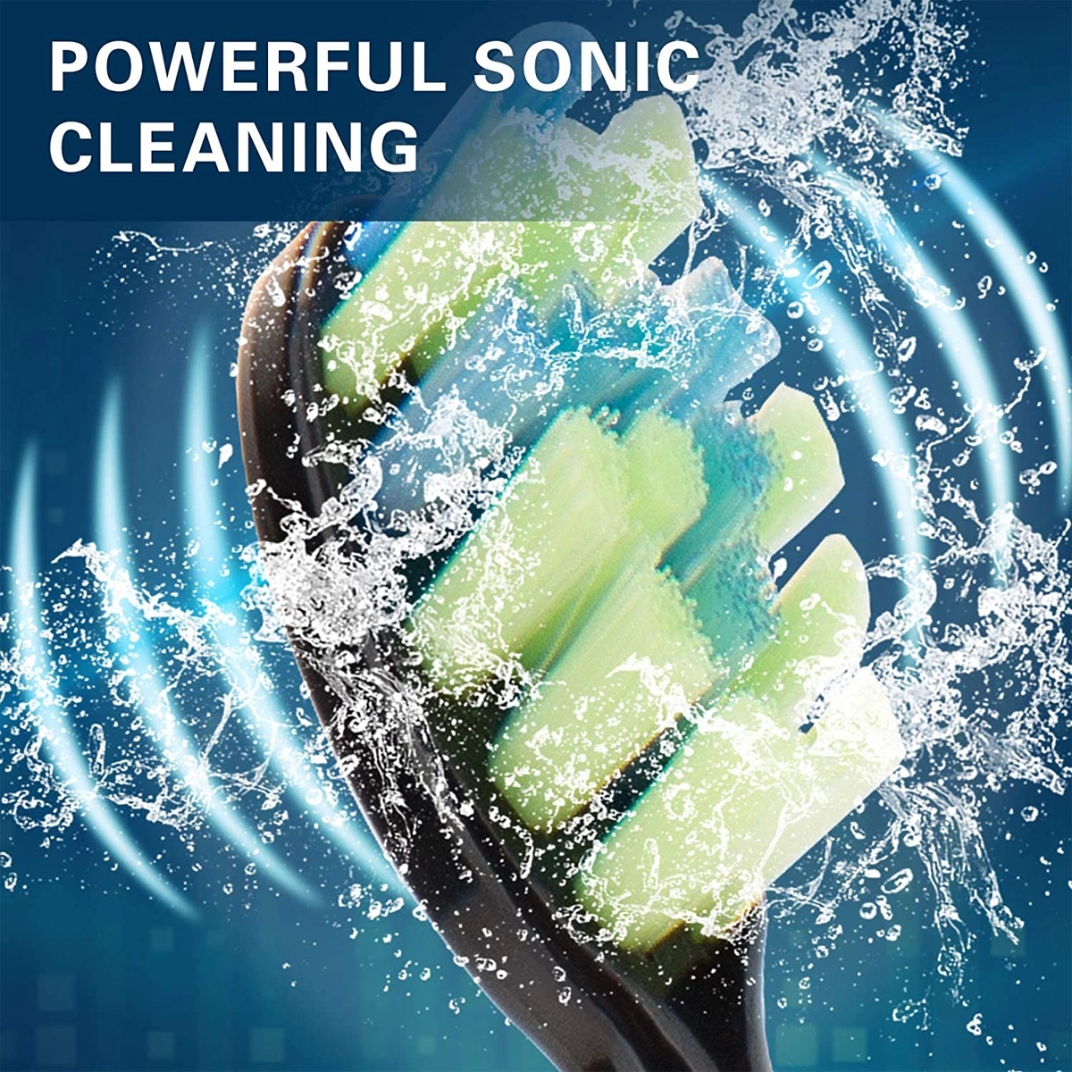 Electric Toothbrush with 7 Brush Heads for Adults and Kids 5