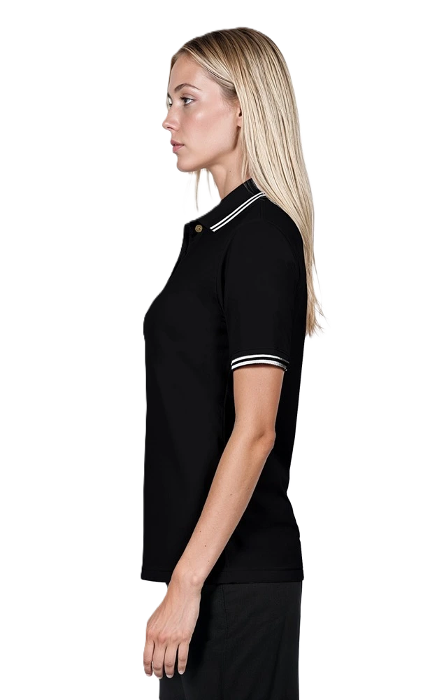 Ladies' Superblend Tipped Pique Polo 36