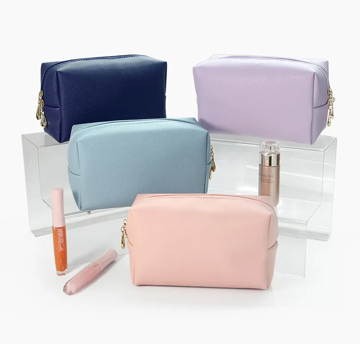 PU Leather Cosmetic Makeup Toiletry Bag 5