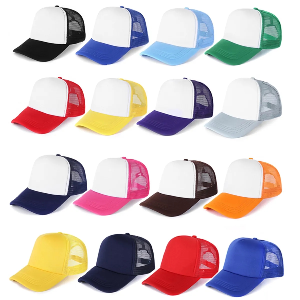 Unisex Mesh Baseball Cap Polyester Trucker Hat 3
