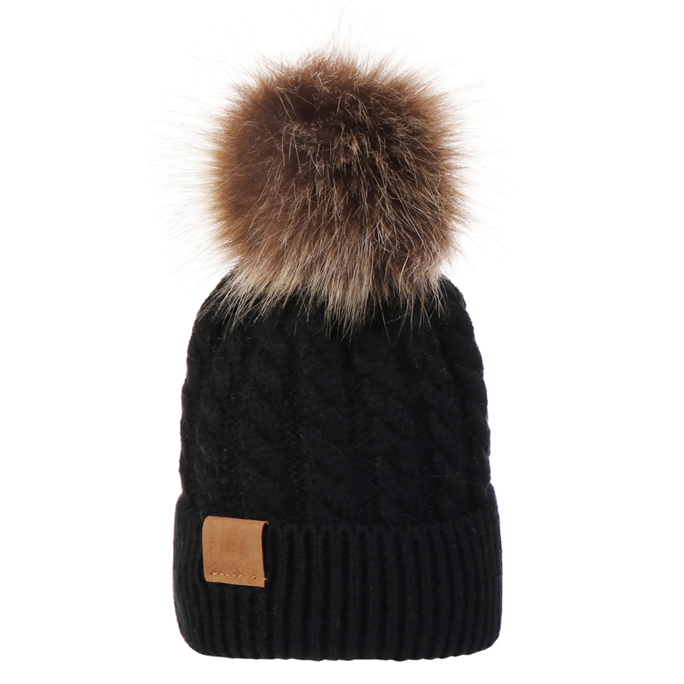Acrylic Children's Warm Ear Protection Knitted Hat 3