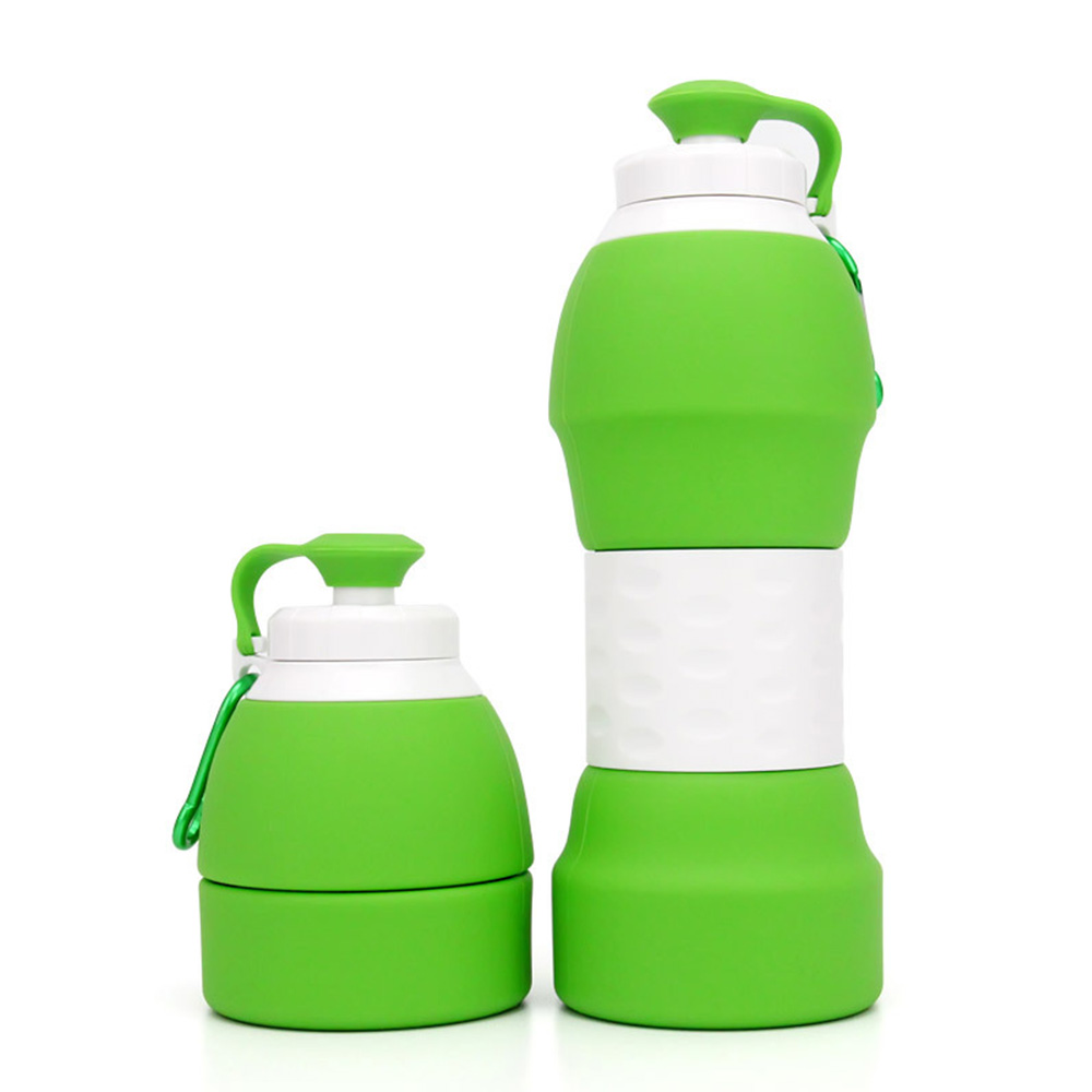 580ML Silicone Folding Water Bottle Retractable Water Cup 6