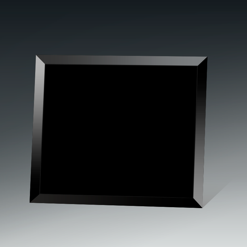Black Glass Photo Frame 4