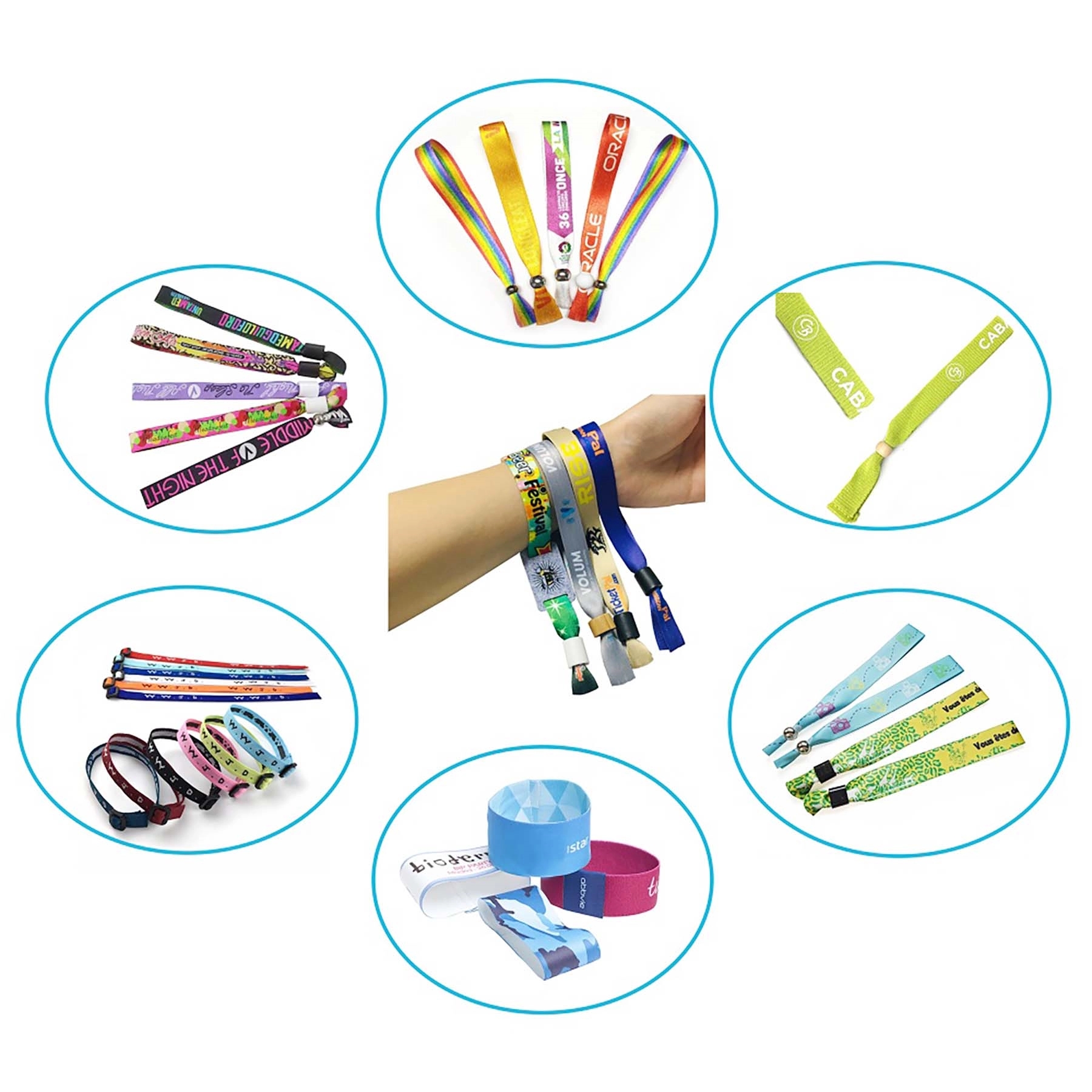 Polyester Bracelet Adjustable Wristband 2