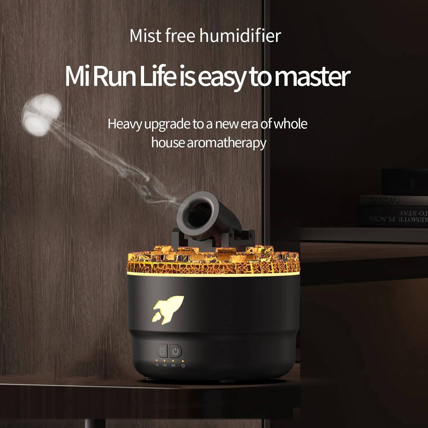 Portable Air Purifying Ultrasonic Vapour Cannon Humidifier 4