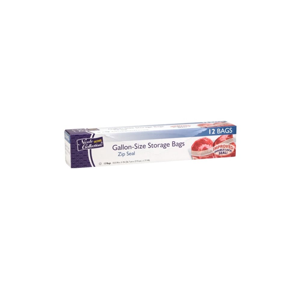 Gallon Double Seal Storage Bags - 12 Count Kosher Certified 2