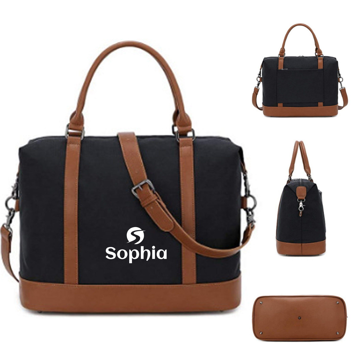 Women Ladies Canvas Weekender Bag 1