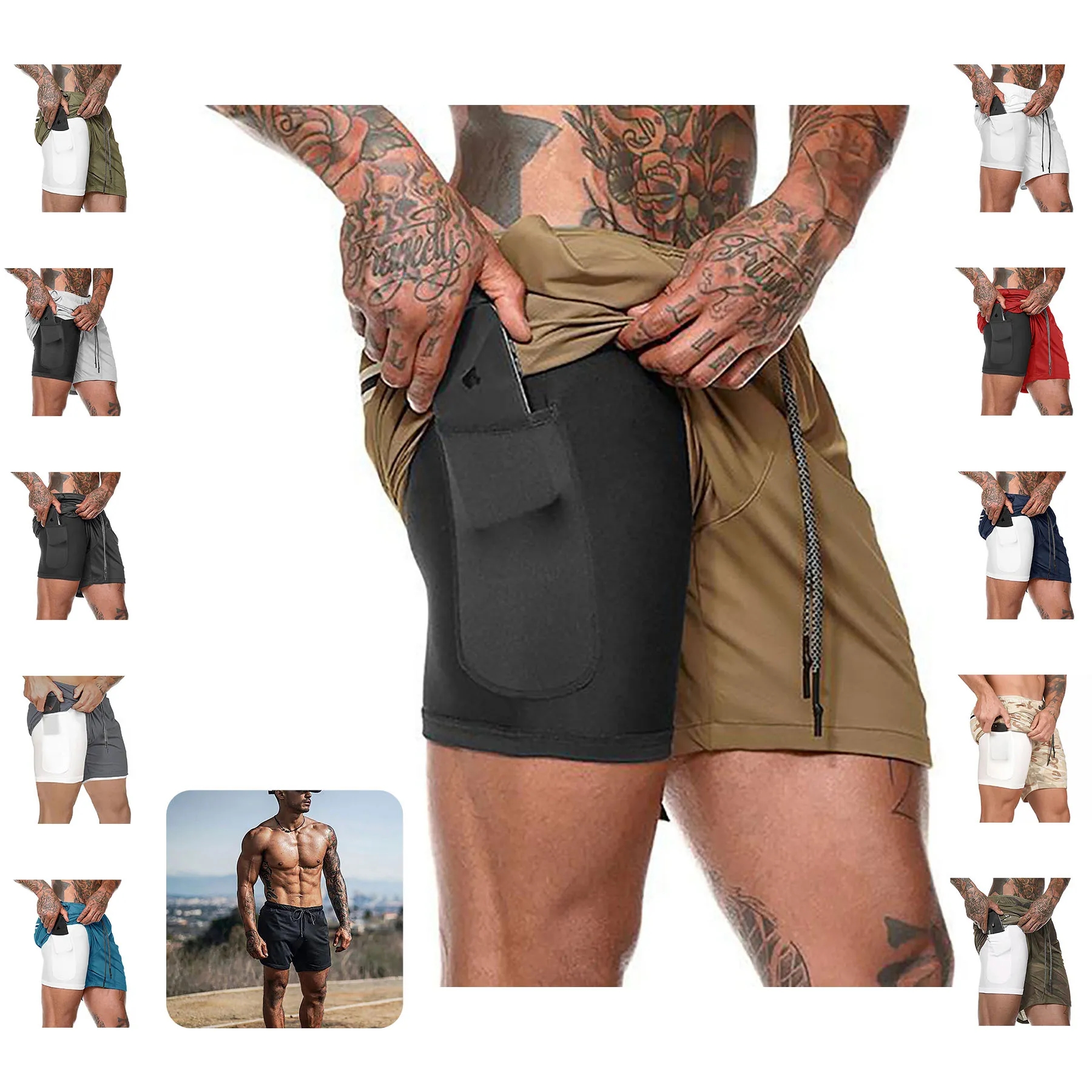 Mens Running Shorts 2