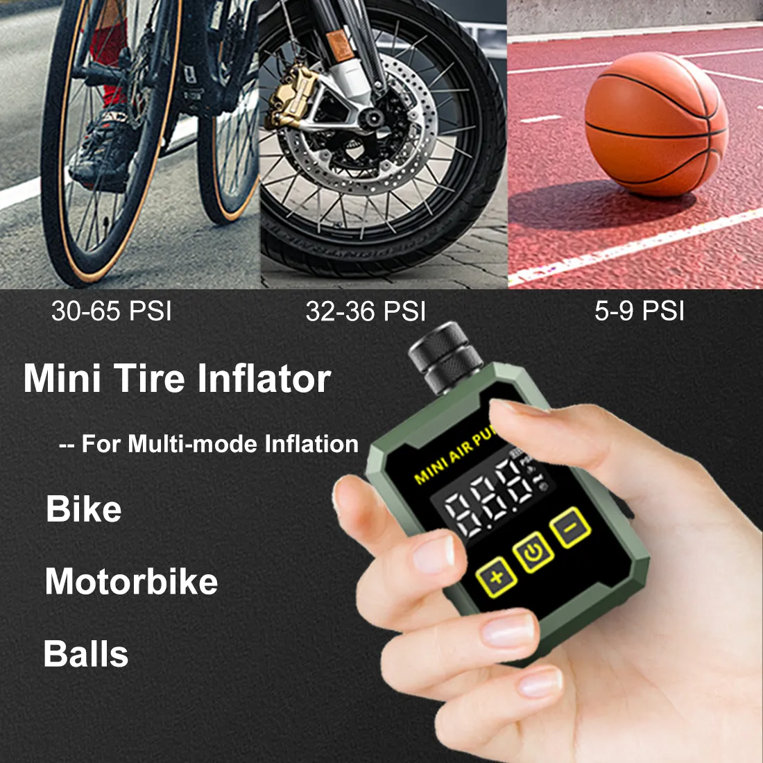 150PSI Mini Electric Bicycle Pump 2