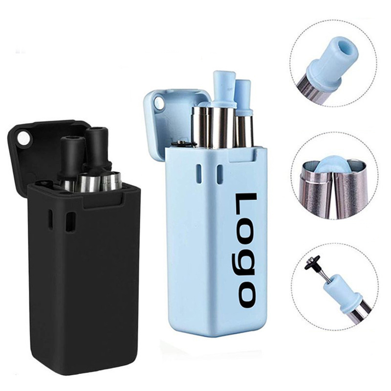 Travel Foldable Straws W/ Case 1