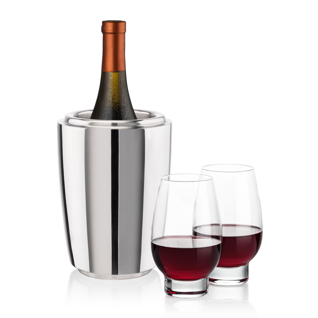 Pescara Wine Cooler & Glenarden Stemless Wine Set 7