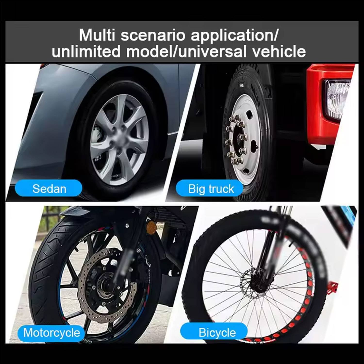 LCD Wheel Tire Air Pressure Gauge Tyre Tester 4