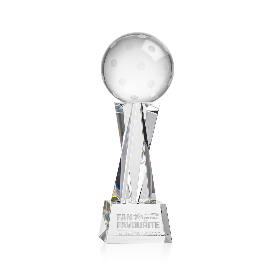 Pickleball Award on Grafton Base - Clear 4