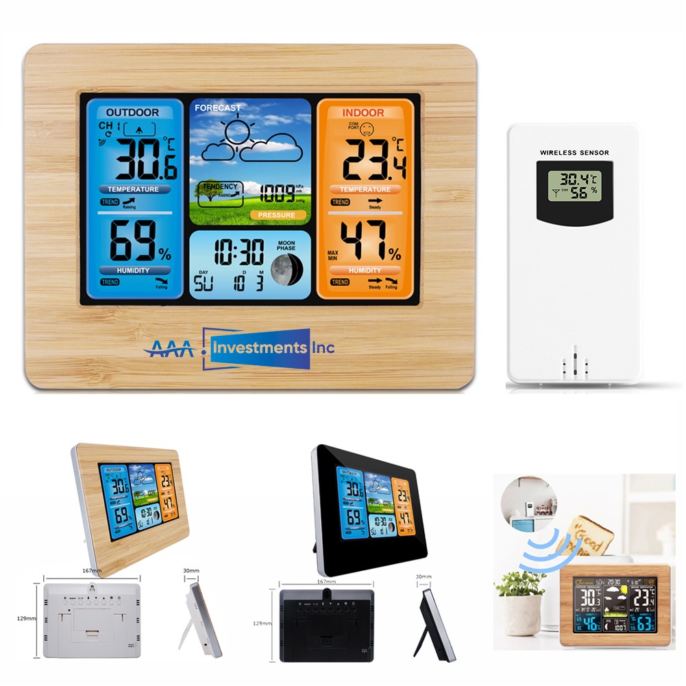 Weather Station Wireless Indoor Outdoor Thermometer 1
