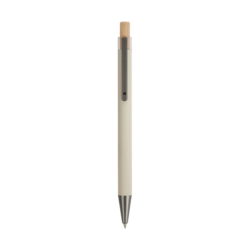 Arundi Recycled Aluminum Pen With Bamboo Plunger 22