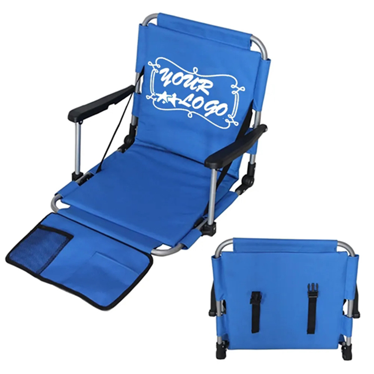 Outdoors Folding Stadium Chair with Armrests 1