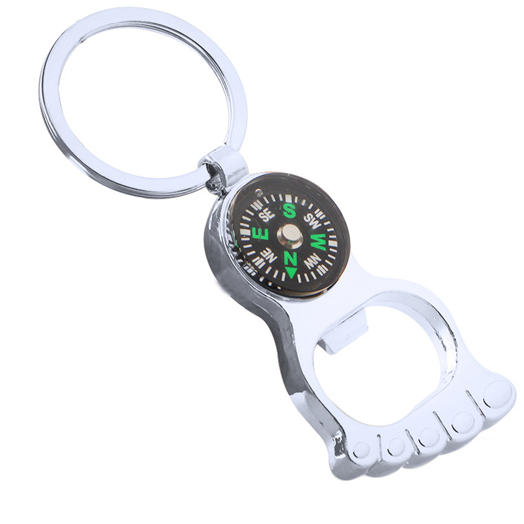 Personalized Metal Bottle Opener Keychain With compass 7