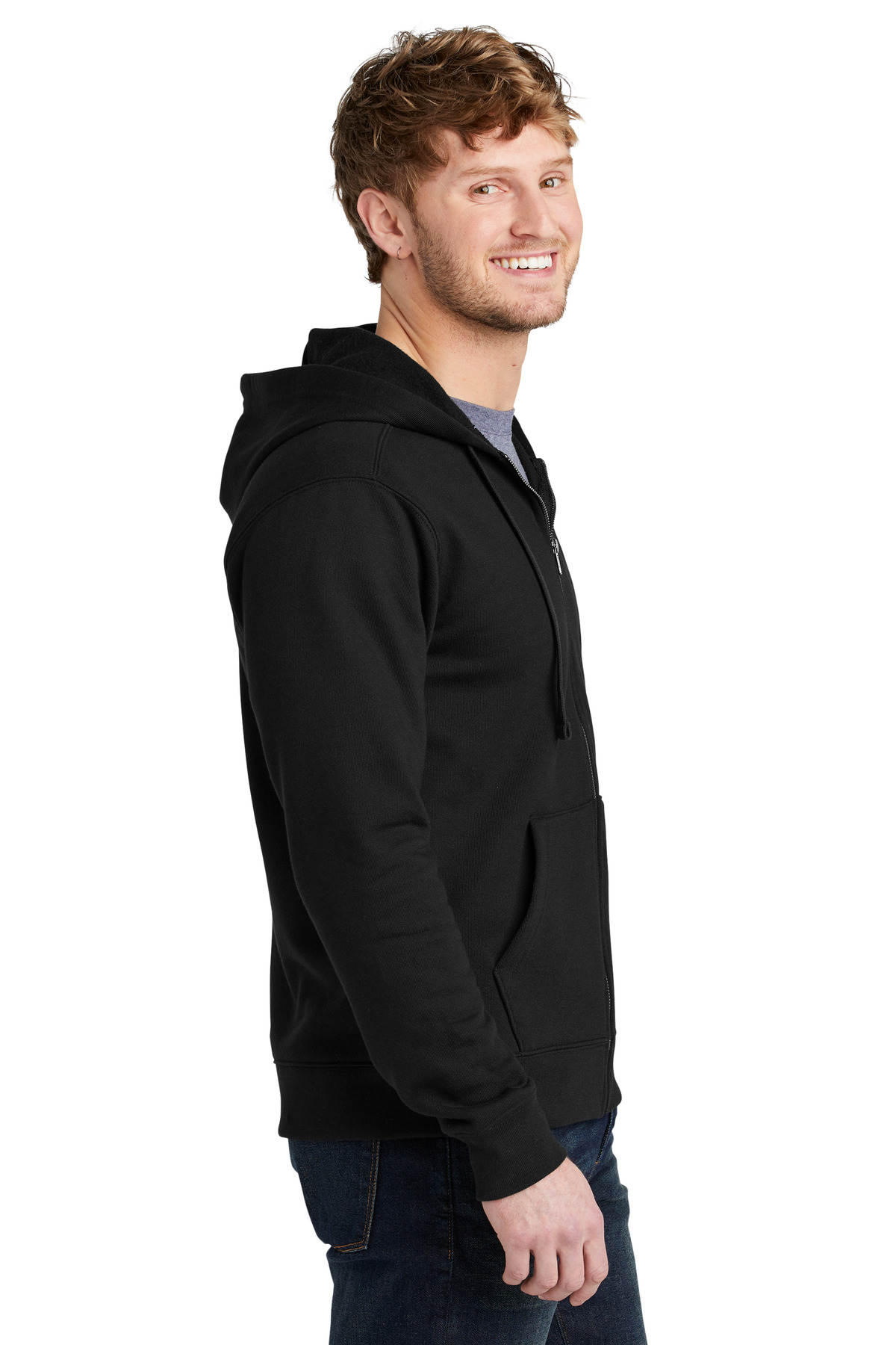 Volunteer Knitwear® Chore Fleece Full-Zip Hoodie 2