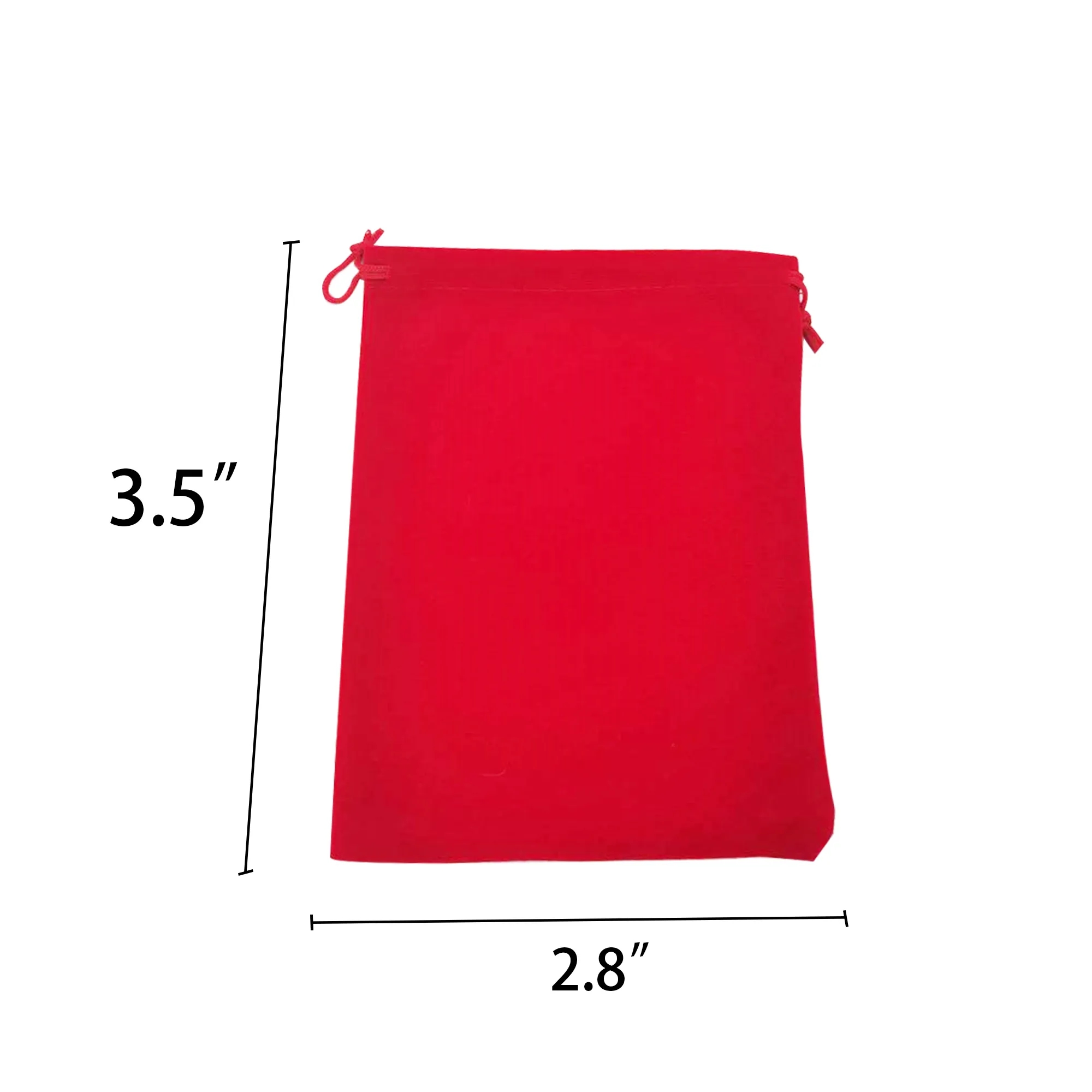 Full Color Thickened Flannelette Jewelry Drawstring Bag 2