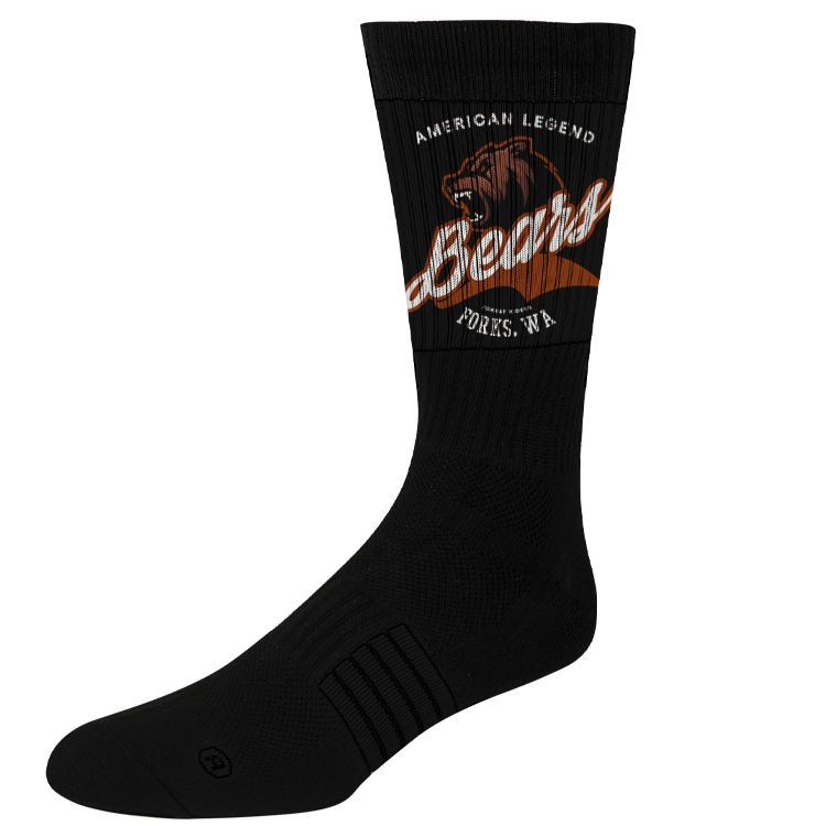 Black Sports Sock 3