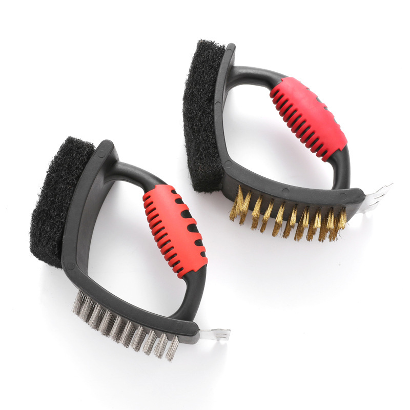 3 In 1 Multifunction BBQ Scraper Cleaning Brush 3