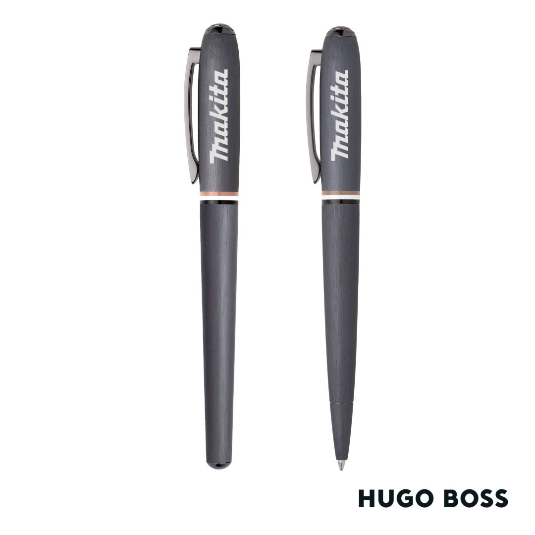Hugo Boss® Iconic Contour Ballpoint & Fountain Pen Set