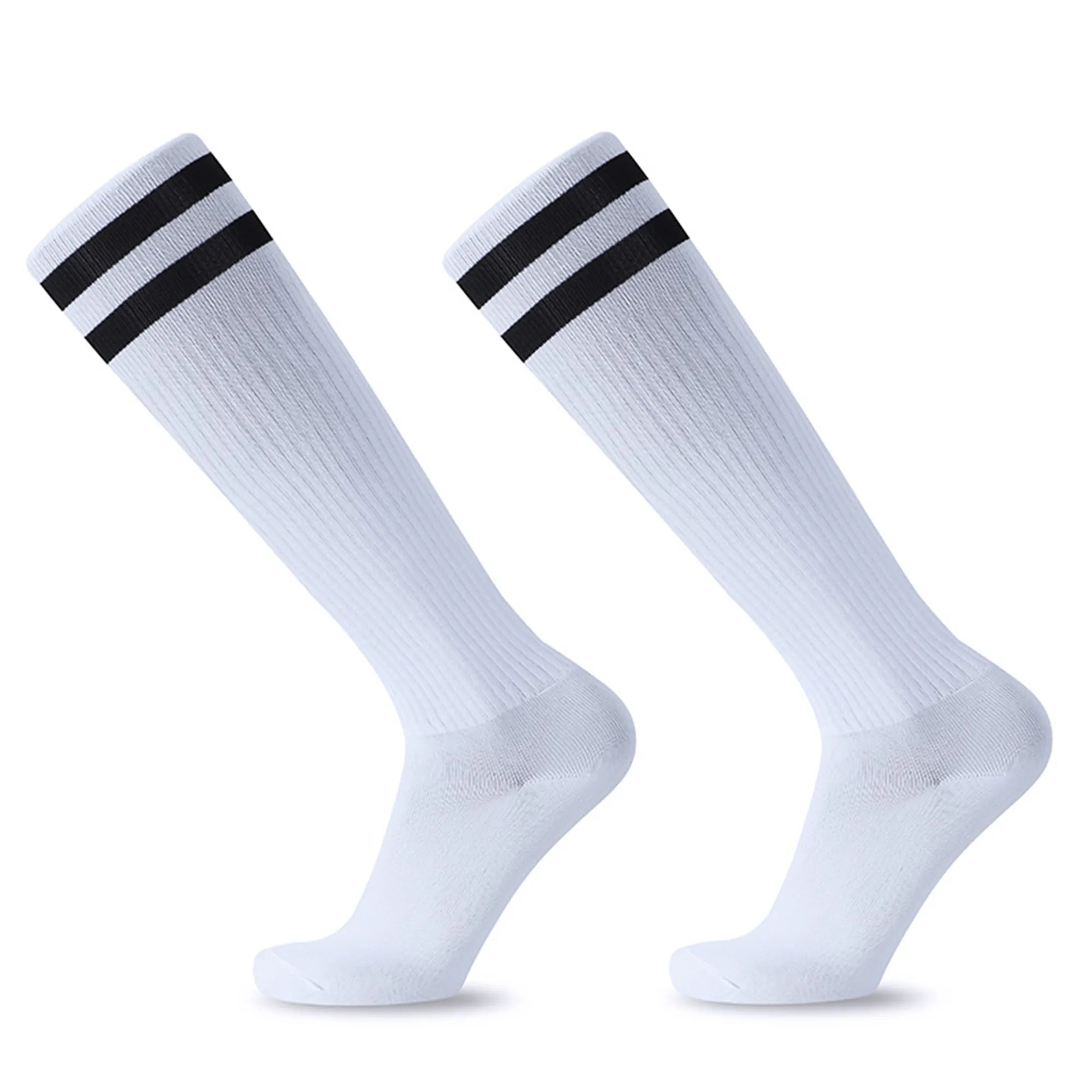 Knee High Striped Tube Athletic Socks 3