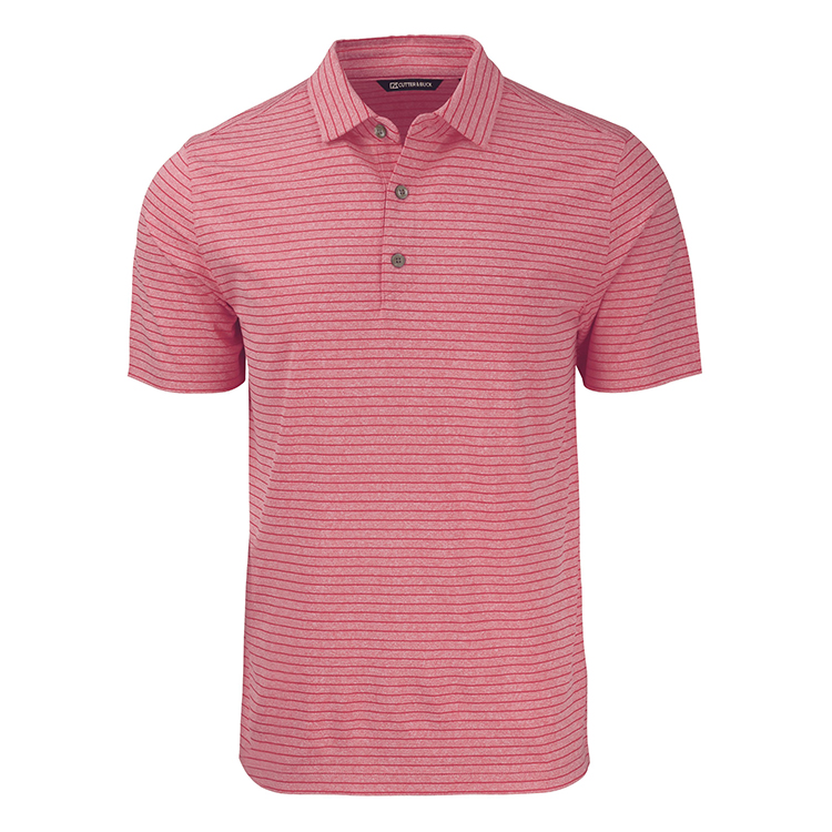 Cutter and Buck Forge Eco Heather Stripe Recycled Polo 9
