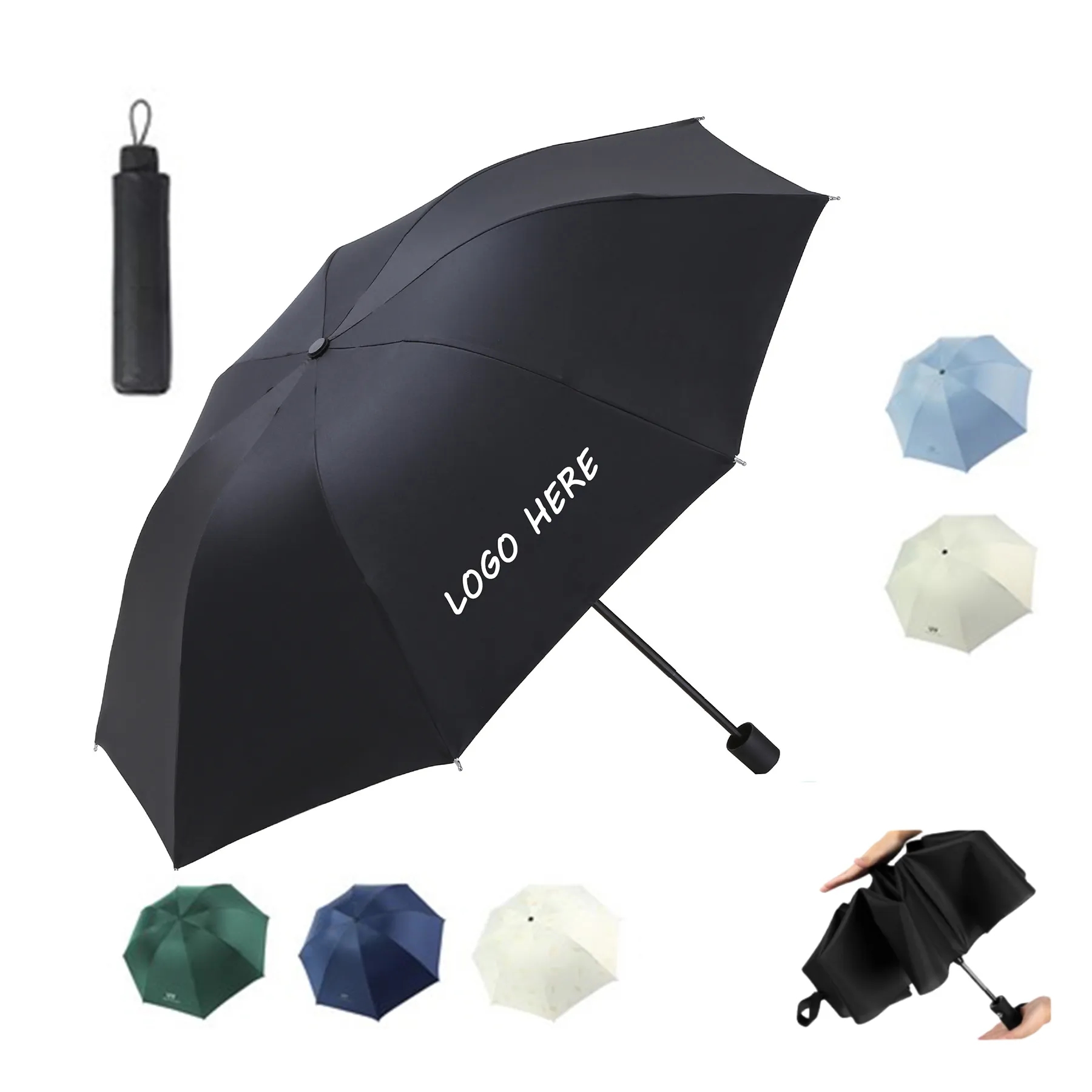 Auto Open Windproof clear Rain Umbrella 3