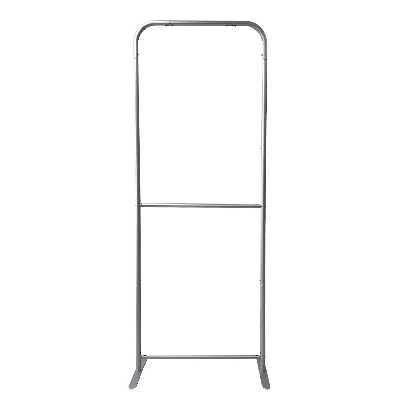 Tradeshow Package Sleek, 3'w x 96"h Skinny EuroFit Tension Fabric Banner + PREMIUM 6'Tablecloth 9