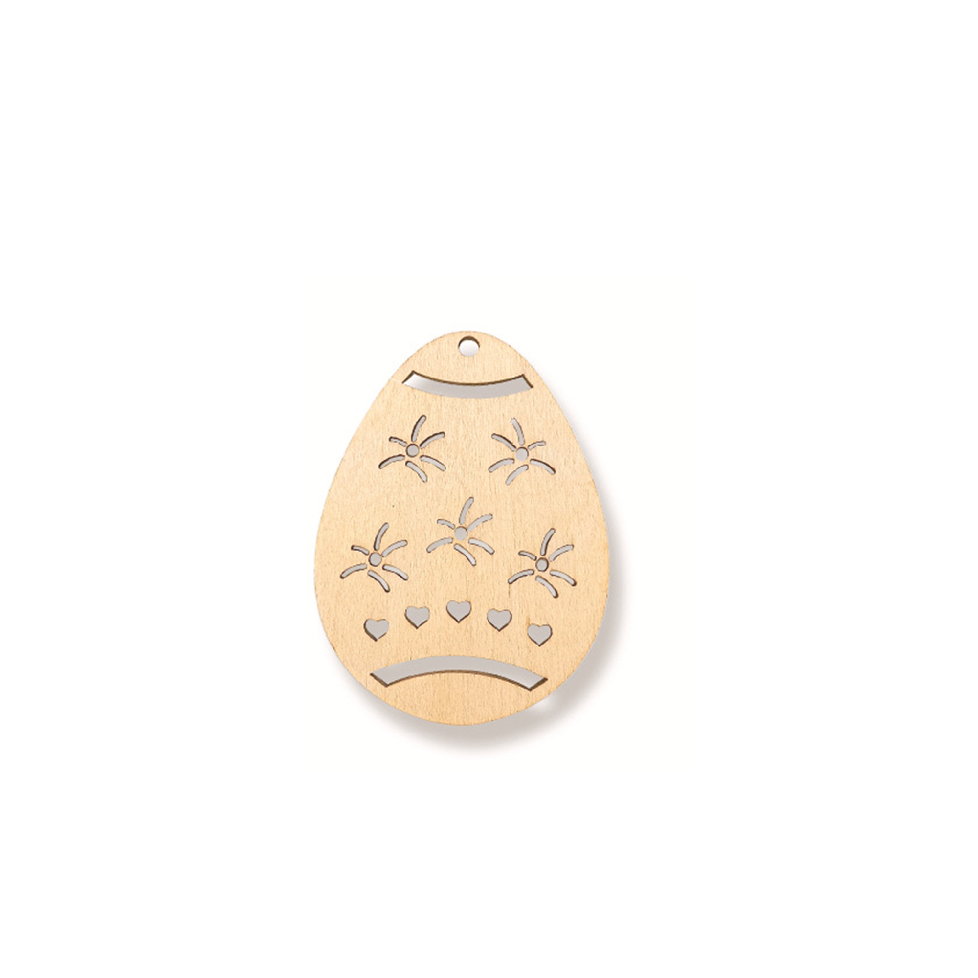 Natural Wood Christmas Tree Pendant 56