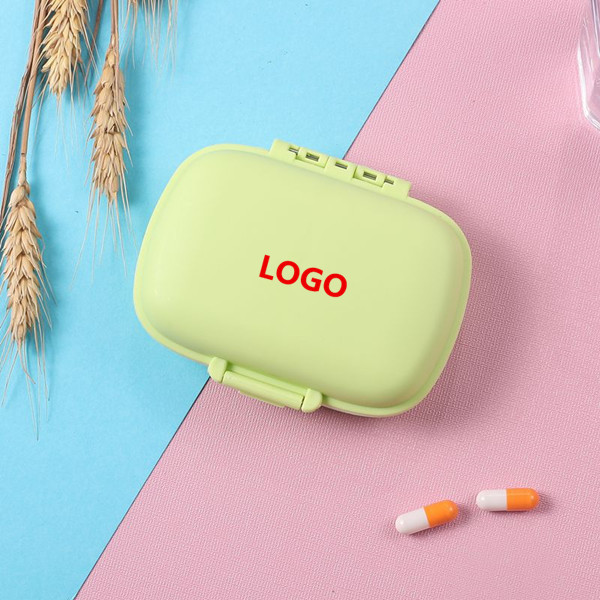 8 compartments portable sealed pill box 5