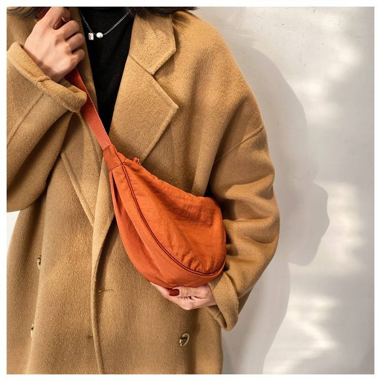 Nylon Lightweight Dumpling-Shaped Crossbody Shoulder Bag 12