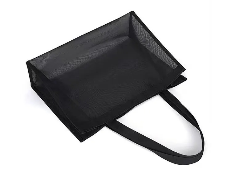 17.7''x13.8''x5.9'' Small Mesh Beach Bag Lightweight " 6