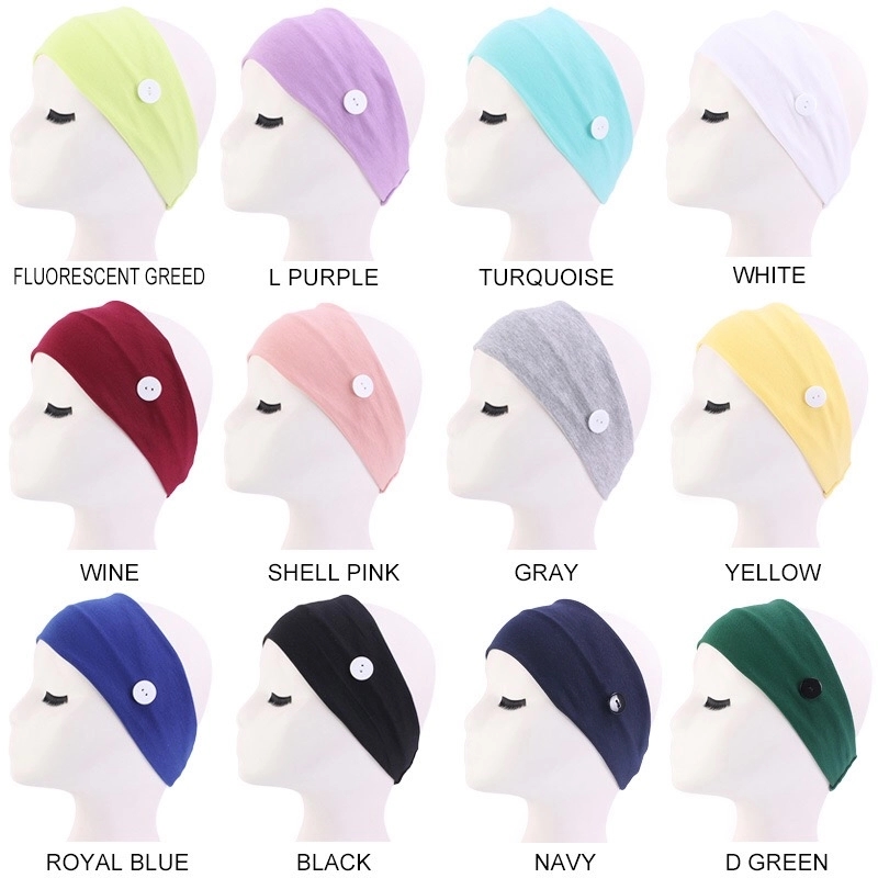 Buttons Headband For Face Mask Holder MOQ 50PCS 2