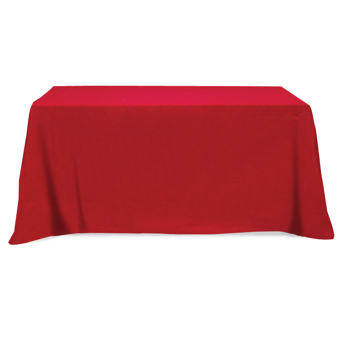 Flat Poly/Cotton 3-sided Table Cover - fits 6' standard table 1