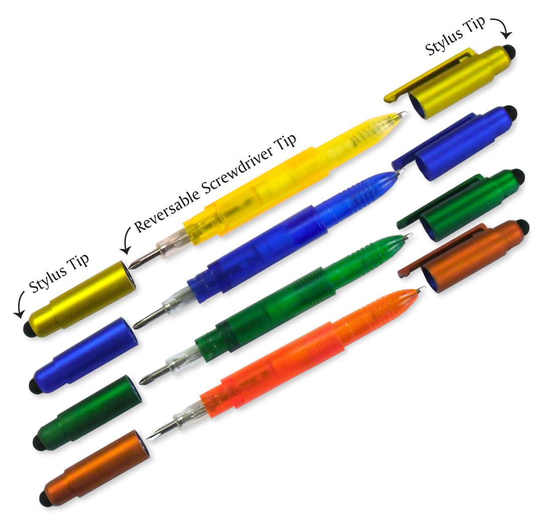 Popular Tool ! Screwdriver Pen With Dual Stylus 1