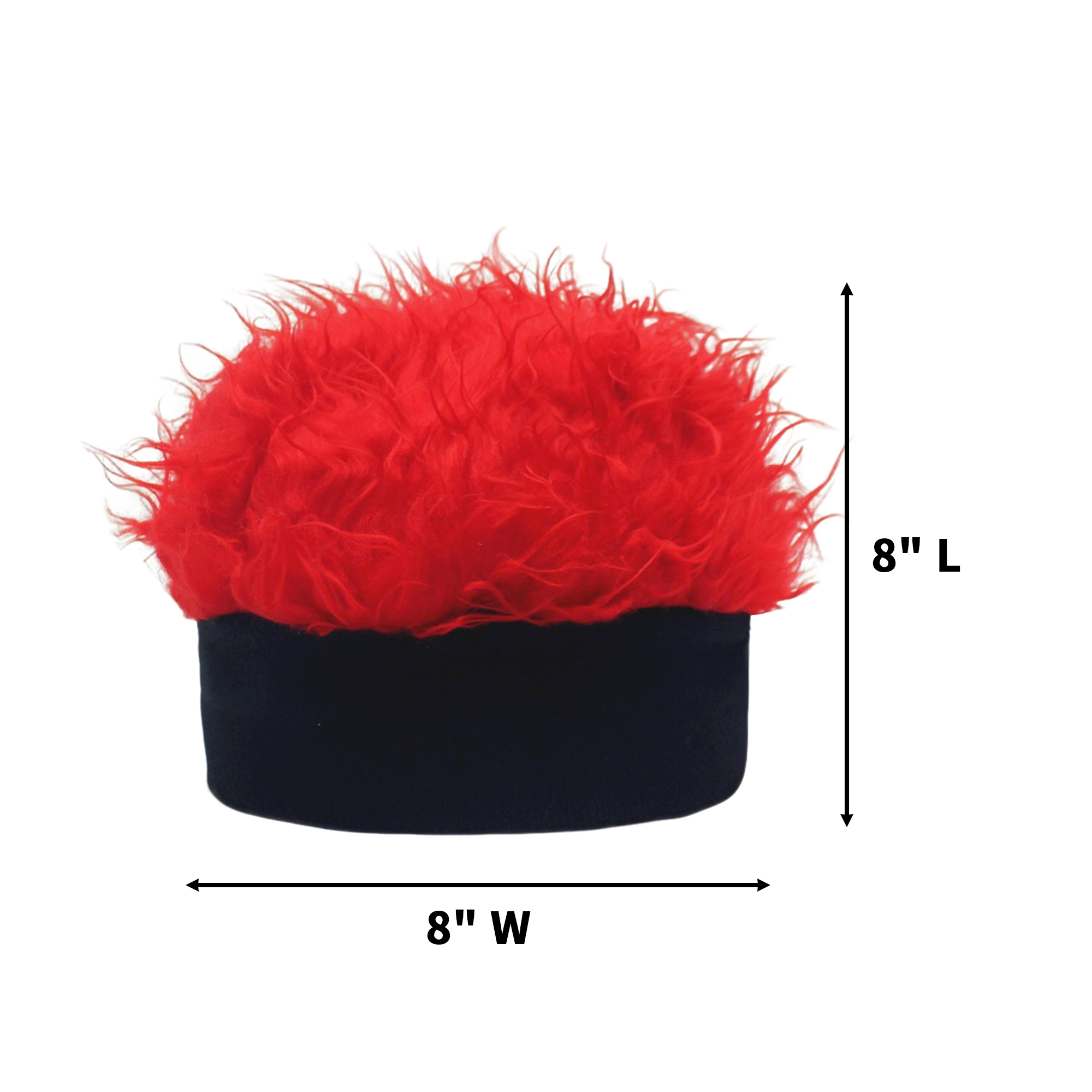 Team Spirit Costume Wig 8" x 8" With Printed Band 7