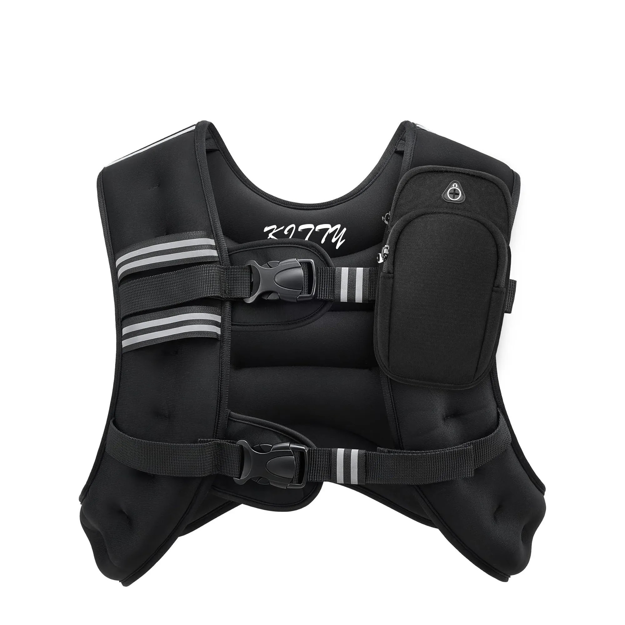 Weighted Running Sports Vest With Arm Pouch For Fitness 1