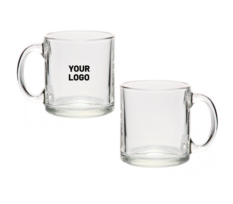 Classic Glass Mug with Easy Grip, 13oz. 1