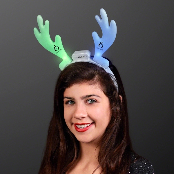 LED Reindeer Antler Headbands 3